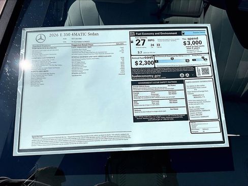 New 2026 Mercedes-Benz E 350 4MATIC Sedan image 14