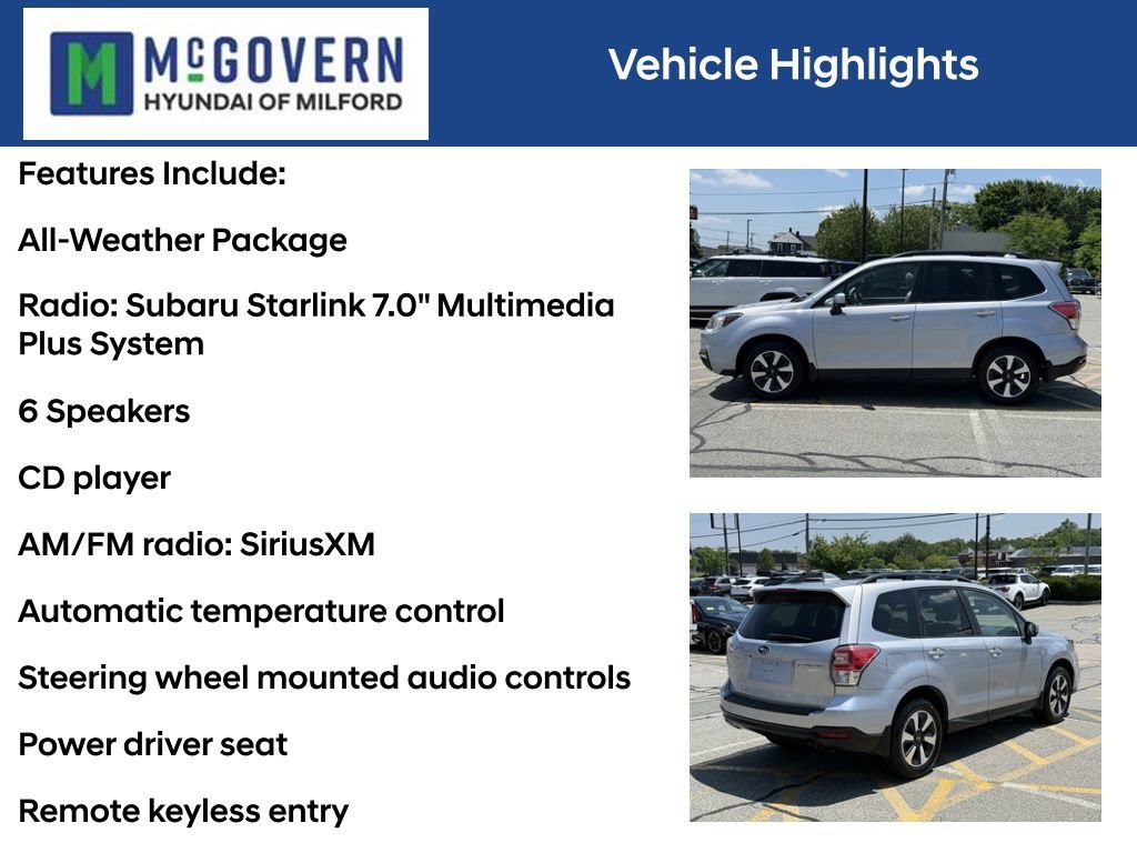 Used 2018 Subaru Forester 2.5i Premium w/ All-Weather Package AWD/4WD image 4