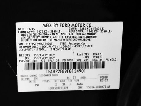 Used 2015 Ford Taurus Limited FWD image 53