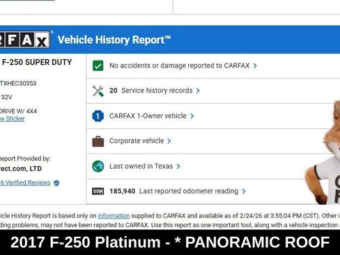 Used 2017 Ford F250 Platinum w/ Platinum Ultimate Package image 9