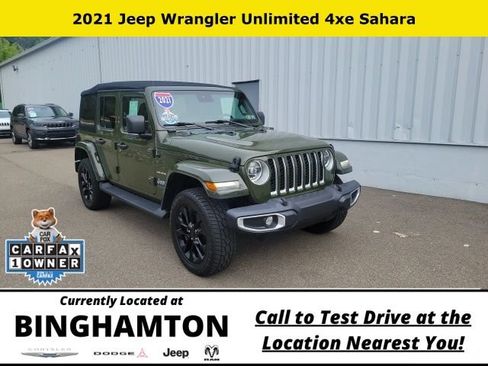 Used 2021 Jeep Wrangler Unlimited Sahara w/ Dual Top Group AWD/4WD image 1