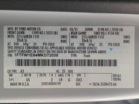 Used 2021 Ford F150 XLT w/ Equipment Group 302A High AWD/4WD image 28