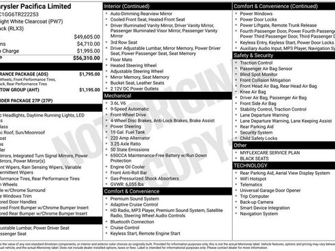New 2026 Chrysler Pacifica Limited w/ S Appearance Package image 4
