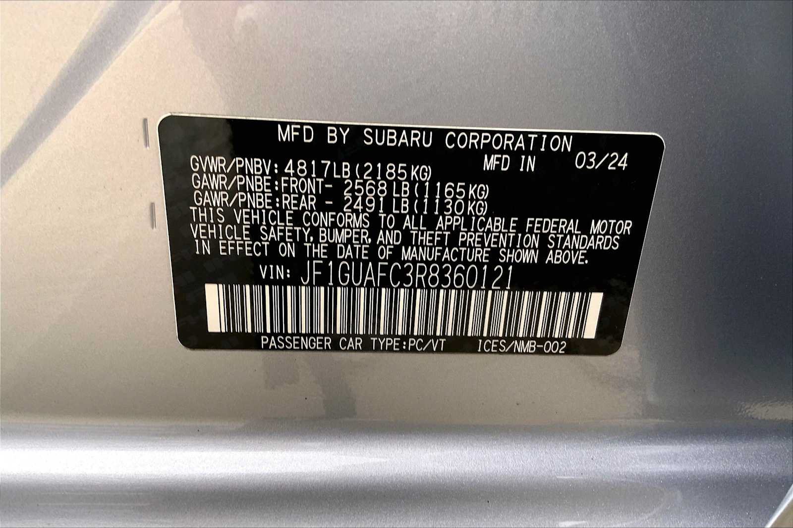 Certified 2024 Subaru Impreza 2.0i Sport AWD/4WD image 34