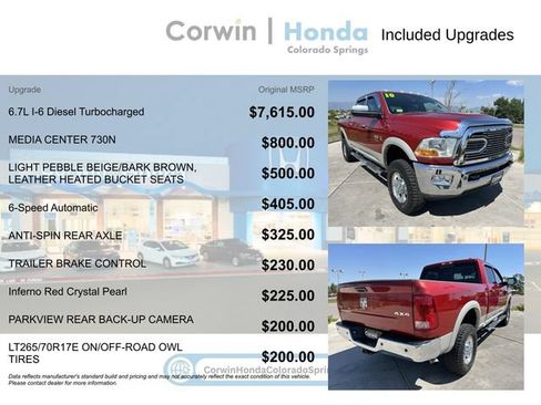 Used 2010 Dodge Ram 2500 Truck Laramie w/ Cold Weather Pkg AWD/4WD image 4