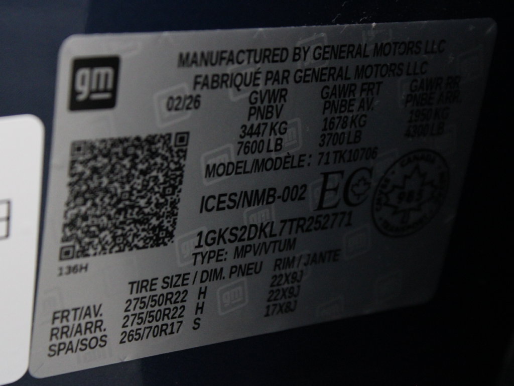 Used 2026 GMC Yukon Denali w/ Sun & Power Step Package AWD/4WD image 79