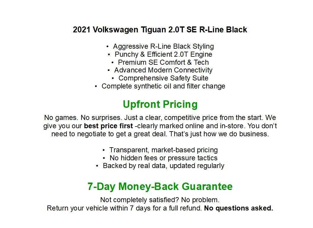 Used 2021 Volkswagen Tiguan SE R-Line AWD/4WD image 1