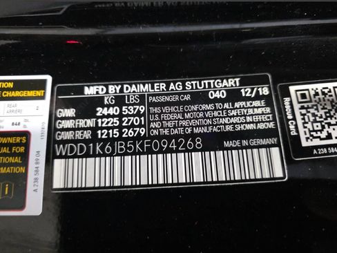 Used 2019 Mercedes-Benz E 450 4MATIC Cabriolet w/ Premium 1 Package image 8