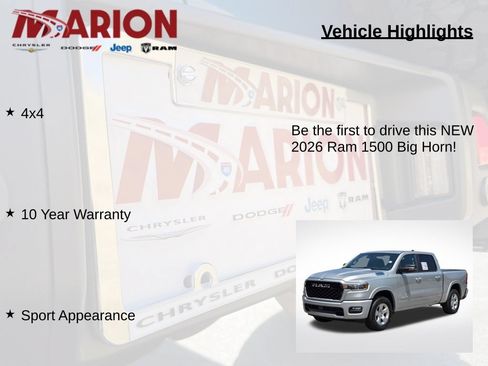 New 2026 RAM 1500 Big Horn AWD/4WD image 5