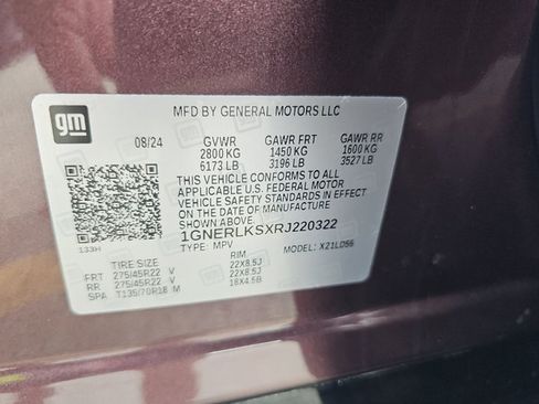 Used 2024 Chevrolet Traverse RS w/ LPO, Floor Liner Package FWD image 7