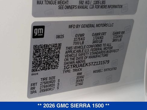 New 2026 GMC Sierra 1500 Pro w/ Graphite Edition AWD/4WD image 31