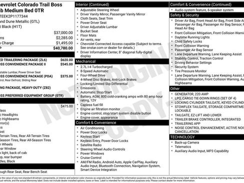 Used 2023 Chevrolet Colorado Trail Boss w/ Advanced Trailering Package image 9