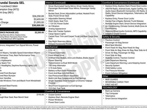 Used 2022 Hyundai Sonata SEL w/ Convenience Package image 3