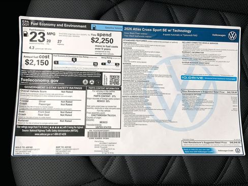 New 2026 Volkswagen Atlas Cross Sport SE FWD image 22