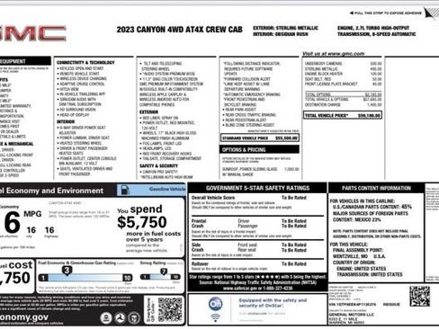 Used 2023 GMC Canyon AT4X AWD/4WD image 22