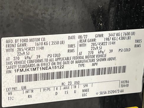 Used 2022 Ford Expedition Max Platinum AWD/4WD image 65