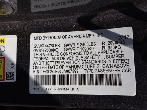 Used 2018 Honda Accord Touring image 12