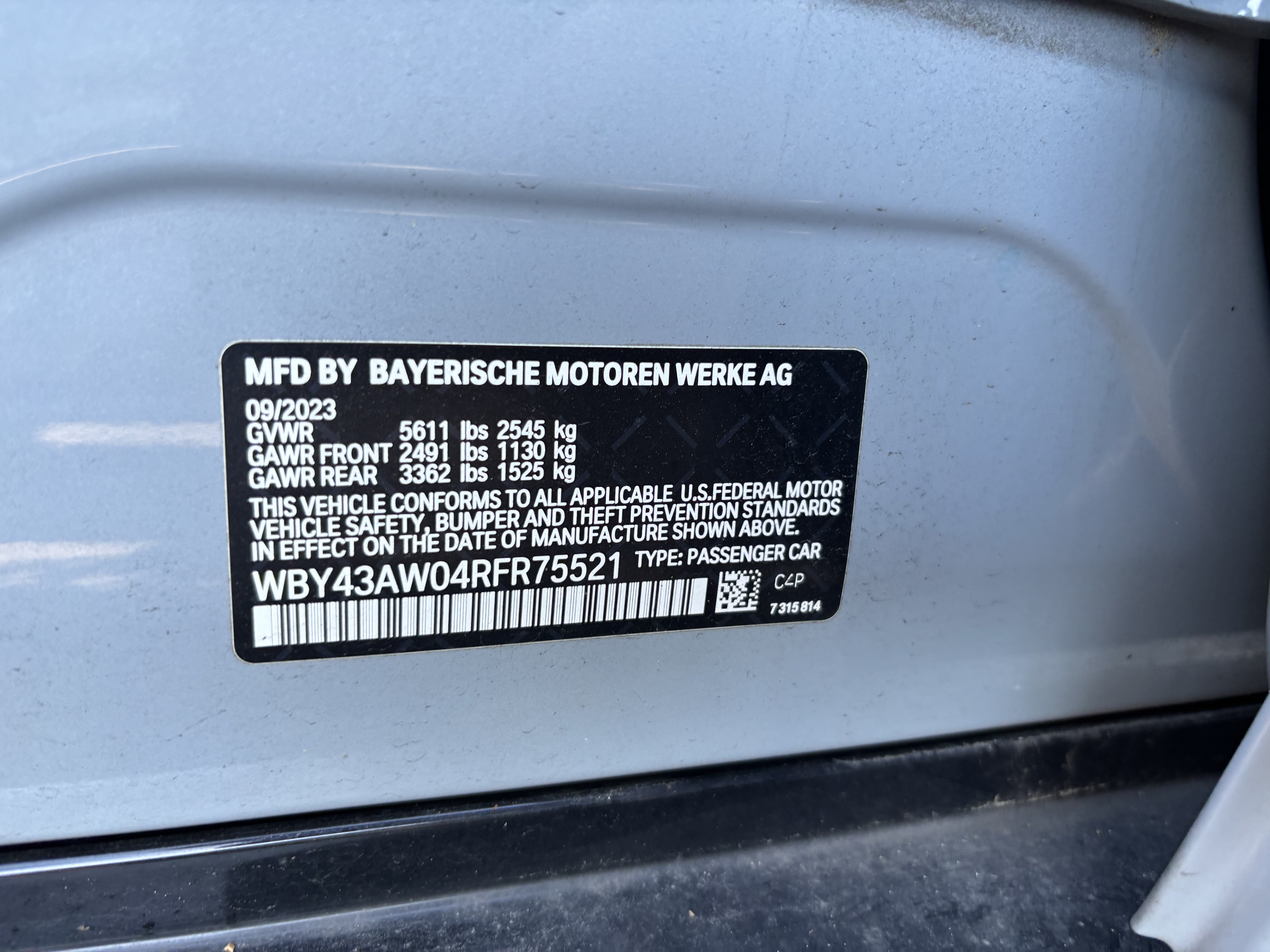 Certified 2024 BMW i4 eDrive35 w/ M Sport Package RWD image 37
