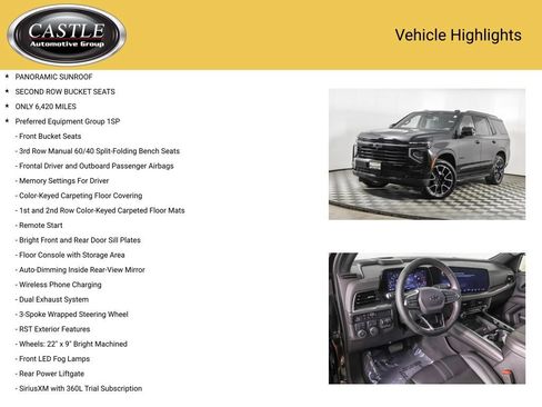 Used 2025 Chevrolet Tahoe RST w/ Comfort Package AWD/4WD image 3
