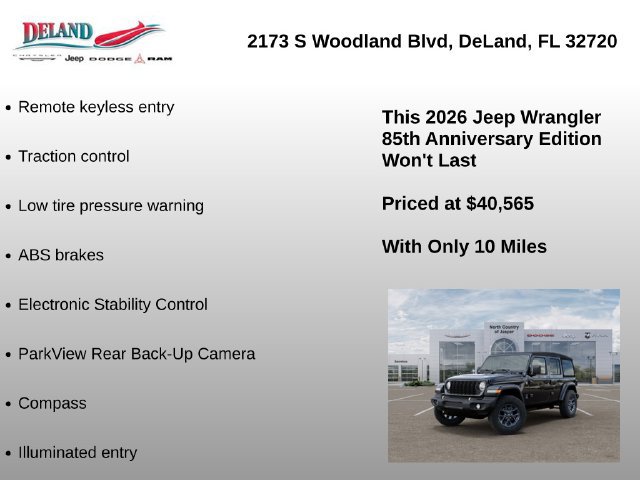 New 2026 Jeep Wrangler Unlimited Sport AWD/4WD image 7