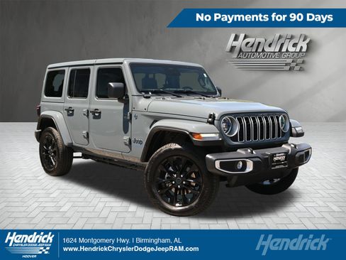Used 2025 Jeep Wrangler Unlimited Sahara w/ Safety Group AWD/4WD image 1