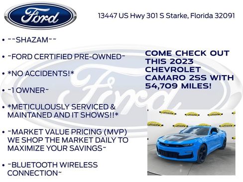 Used 2023 Chevrolet Camaro SS RWD image 6