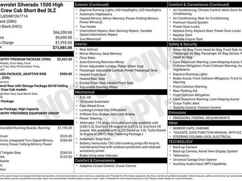 Used 2024 Chevrolet Silverado 1500 High Country w/ High Country Premium Package image 30