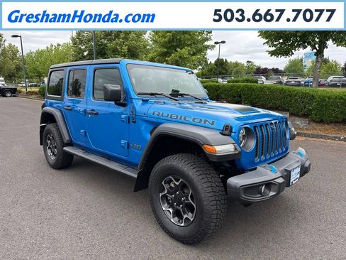 Used 2022 Jeep Wrangler Unlimited Rubicon 4xe AWD/4WD image 1