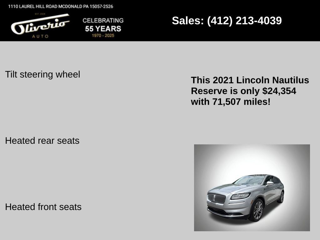 Used 2021 Lincoln Nautilus Reserve AWD/4WD image 16
