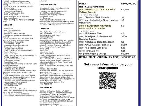 Used 2023 Mercedes-Benz EQS 450+ 4MATIC SUV image 3