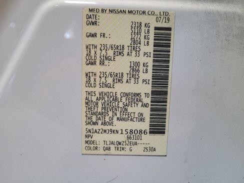 Used 2019 Nissan Murano SV w/ Cargo Package image 33