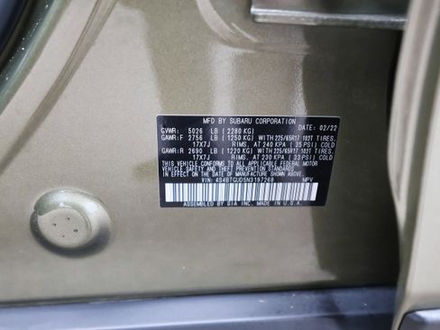 Used 2022 Subaru Outback Wilderness image 36