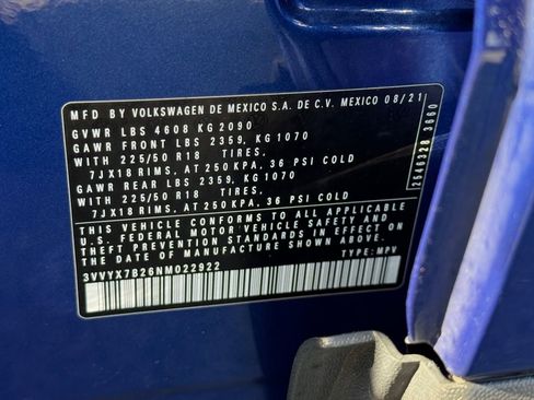 Used 2022 Volkswagen Taos SE w/ IQ.Drive SE Package image 22