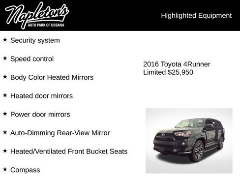 Used 2016 Toyota 4Runner Limited image 8