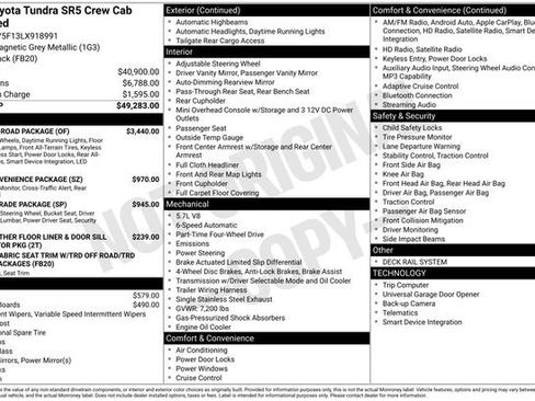 Used 2020 Toyota Tundra SR5 w/ TRD Off-Road Package image 13