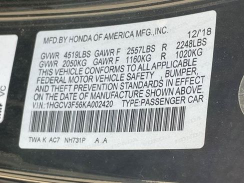 Used 2019 Honda Accord EX-L image 15