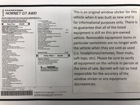 Certified 2024 Dodge Hornet GT Plus image 2