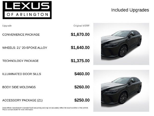 Used 2024 Lexus RX 350 Premium Plus w/ Convenience Package AWD/4WD image 4