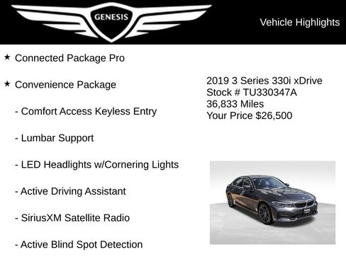 Used 2019 BMW 330i xDrive Sedan w/ Premium Package AWD/4WD image 5