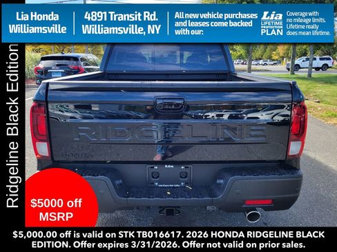 New 2026 Honda Ridgeline Black Edition image 4