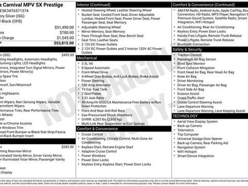 New 2026 Kia Carnival SX Prestige image 37