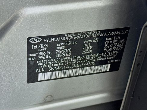 Used 2021 Hyundai Santa Fe SE image 62