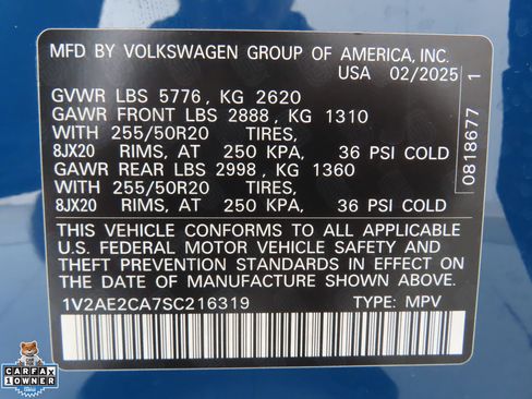 Used 2025 Volkswagen Atlas Cross Sport SEL R-Line AWD/4WD image 31