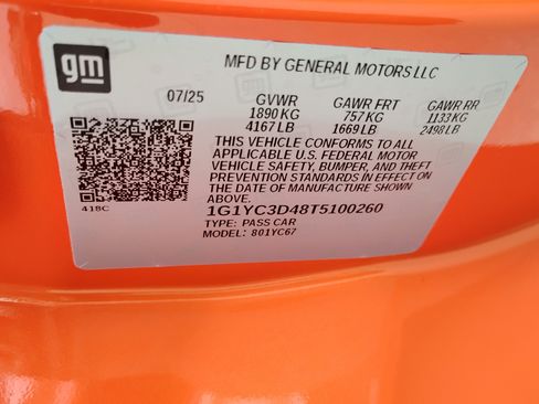 New 2026 Chevrolet Corvette 3LT w/ Z51 Performance Package image 29