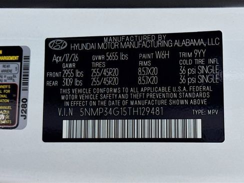 New 2026 Hyundai Santa Fe Limited FWD image 53