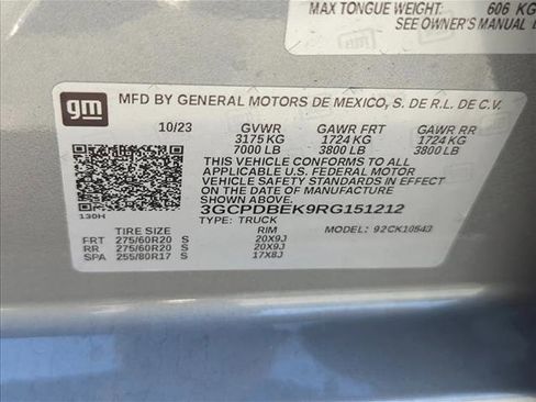 Used 2024 Chevrolet Silverado 1500 Custom w/ Turbomax Blackout Package image 23