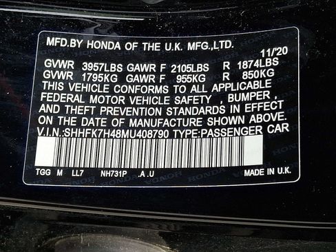 Used 2021 Honda Civic Sport image 26