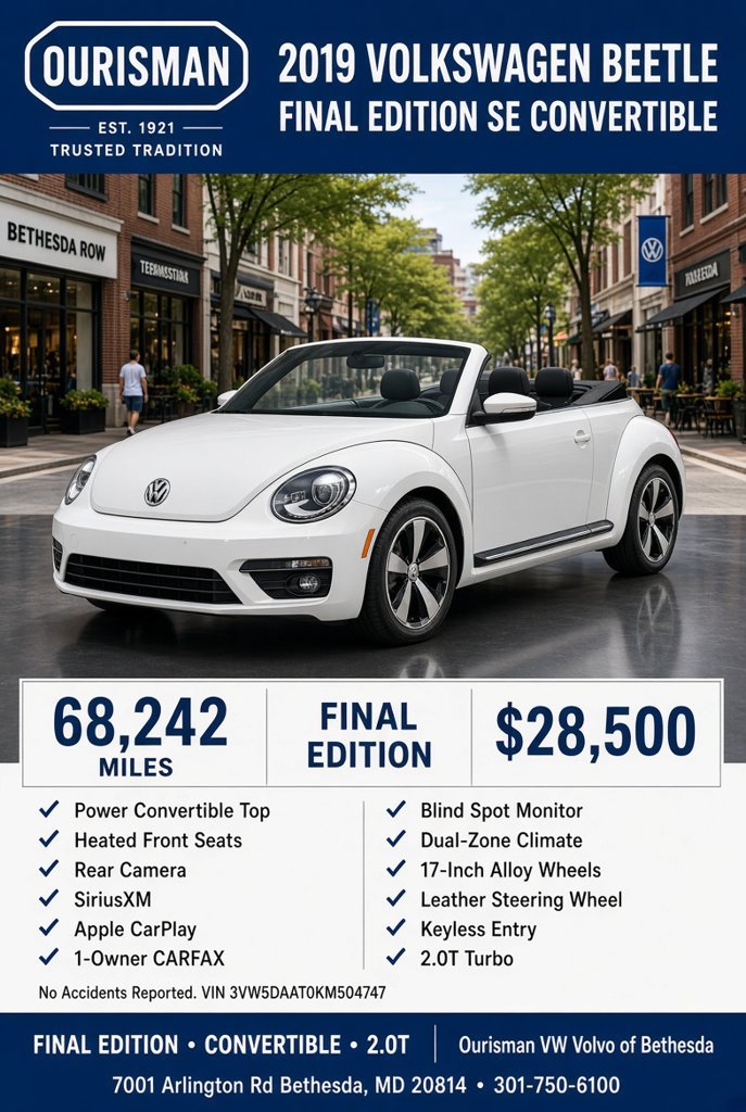 Used 2019 Volkswagen Beetle 2.0T SE FWD image 2