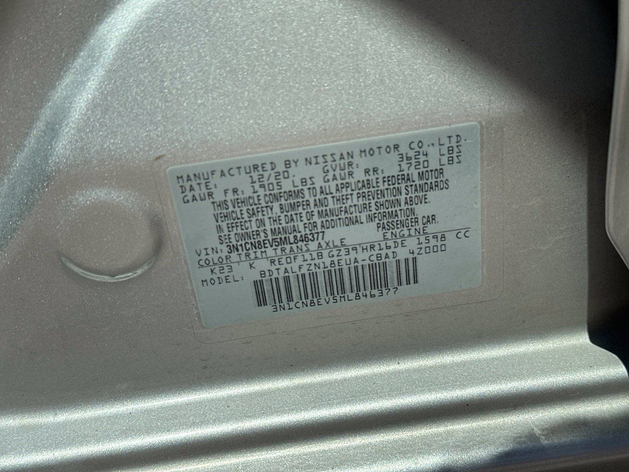 Used 2021 Nissan Versa SV FWD image 26