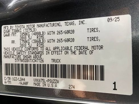 Used 2026 Toyota Tundra 1794 Edition w/ TRD Off-Road Package image 24